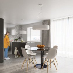 Lustre Muscida SLIM 90 blanc