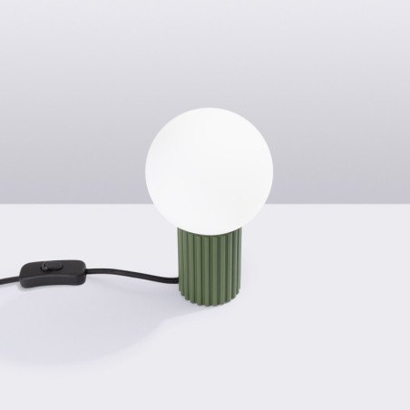 Lampe à poser Orbis vert olive