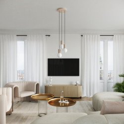 Lampe à poser Orbis taupe