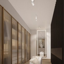 Applique Onyx blanc avec interrupteur