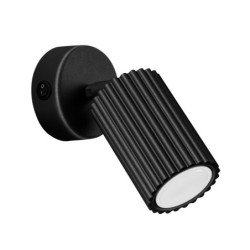 Applique Onyx noir avec interrupteur