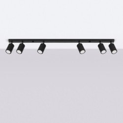 Plafonnier Onyx 6L noir