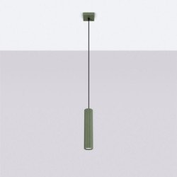 Lampe suspendue Onyx 1 vert olive