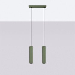 Lampe suspendue Onyx 2 vert olive