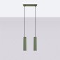 Lampe suspendue Onyx 2 vert olive