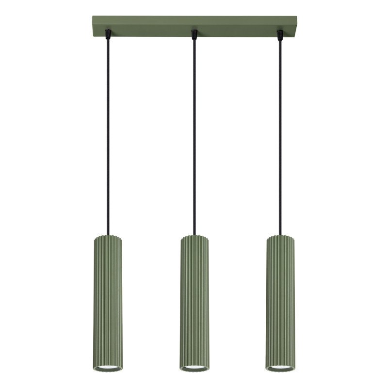 Lampe suspendue Onyx 3L vert olive