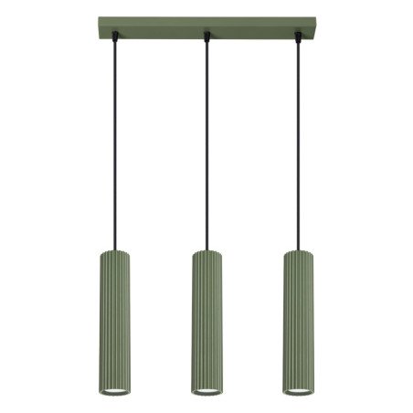 Lampe suspendue Onyx 3L vert olive