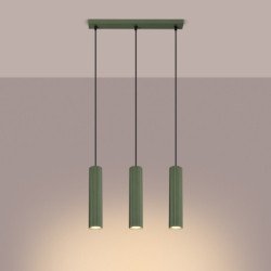 Lampe suspendue Onyx 3L vert olive