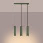 Lampe suspendue Onyx 3L vert olive
