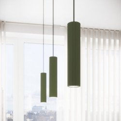 Lampe suspendue Onyx 3L vert olive