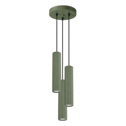 Lampe suspendue Onyx 3P vert olive