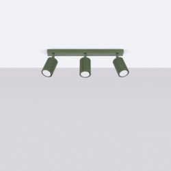 Plafonnier Onyx 3L vert olive