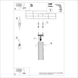 Plafonnier Onyx 20 rouge ocre