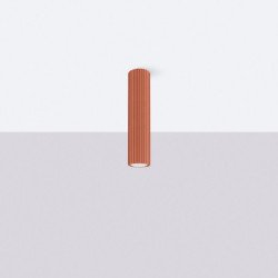 Plafonnier Onyx 30 rouge ocre