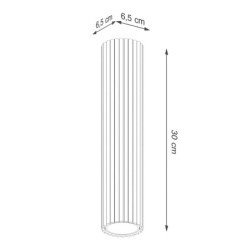 Plafonnier Onyx 30 rouge ocre