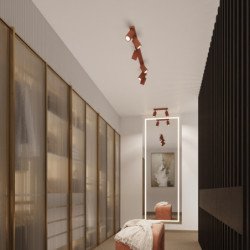 Plafonnier Onyx 40 rouge ocre