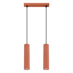 Lampe suspendue Onyx 2 rouge ocre