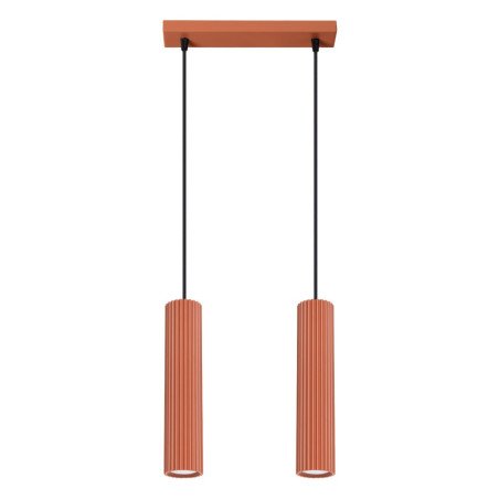 Lampe suspendue Onyx 2 rouge ocre