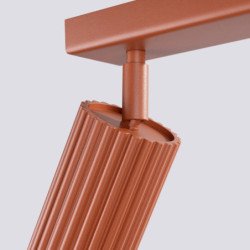 Plafonnier Onyx 2 rouge ocre