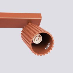 Plafonnier Onyx 3L rouge ocre