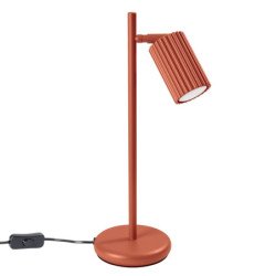 Lampe à poser Onyx rouge ocre