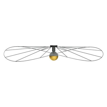 Applique / Plafonnier Solis 140 noir