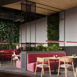 Lampe suspendue Oris rose LED 3000K