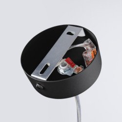 Lampe suspendue Oris noir LED 3000K