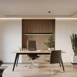 Lampe suspendue Oris noir LED 3000K