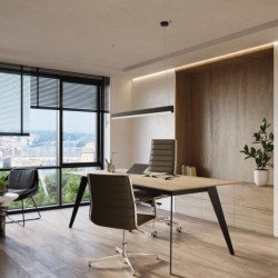 Lampe suspendue Oris noir LED 3000K