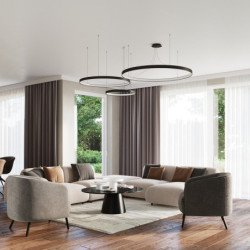 Lustre Nyra 78 noir 4000K