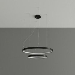 Lustre Nyra 2 55/78 noir LED 4000K