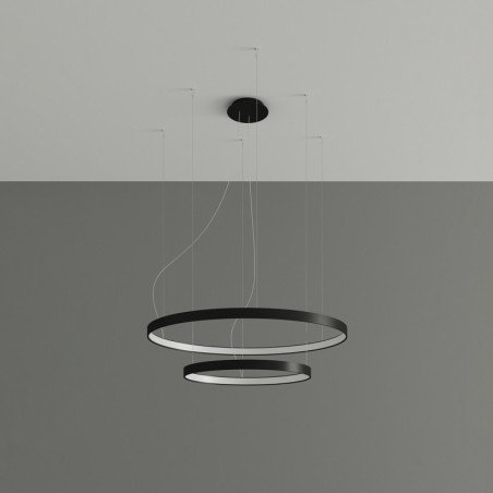 Lustre Nyra 2 55/78 noir LED 4000K