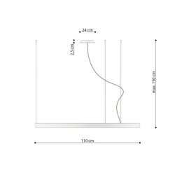 Lustre Nyra 110 doré LED 4000K