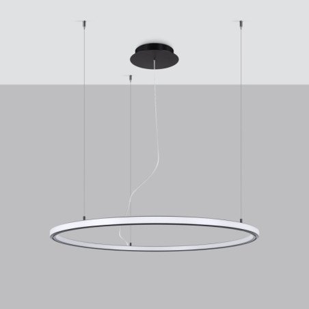 Lustre Selis 80 noir LED 3000K