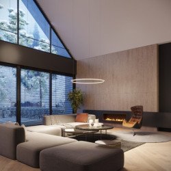 Lustre Selis 80 noir LED 3000K