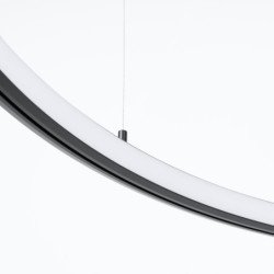 Lustre Selis 120 noir LED 3000K