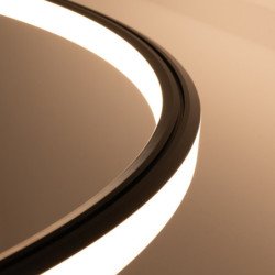 Lustre Selis 120 noir LED 3000K