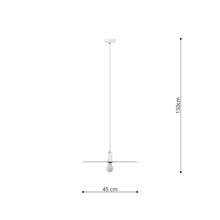Lampe suspendue Aurea 45 noir