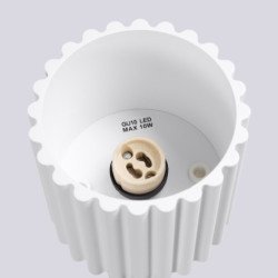 Plafonnier Aurélis 1 blanc GU10