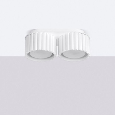 Plafonnier Aurélis 2 blanc Gx53