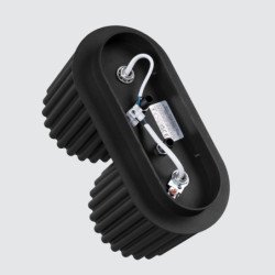 Plafonnier Aurélis 2 noir GU10