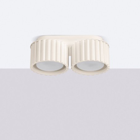 Plafonnier Aurélis 2 beige Gx53