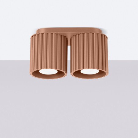 Plafonnier Aurélis 2 moka GU10