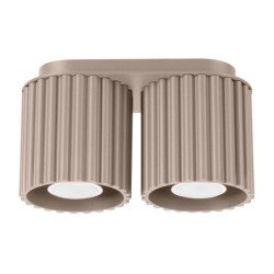 Plafonnier Aurélis 2 taupe GU10