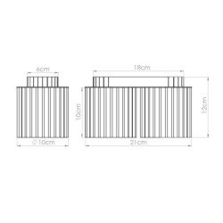 Plafonnier Aurélis 2 taupe GU10