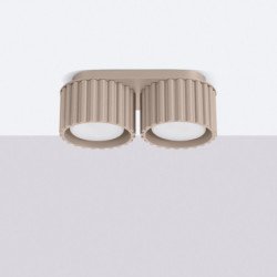 Plafonnier Aurélis 2 taupe Gx53