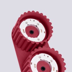 Plafonnier Aurélis 2 bordeaux Gx53