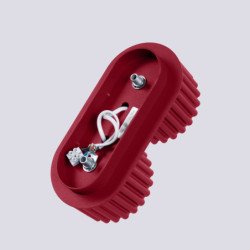 Plafonnier Aurélis 2 bordeaux Gx53