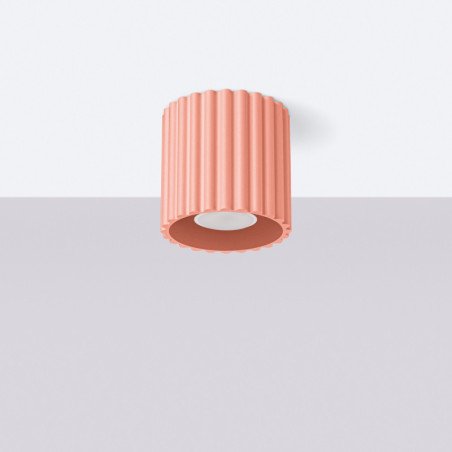 Plafonnier Aurélis 1 peach GU10